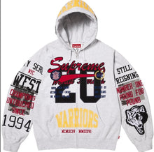 Load image into Gallery viewer, Supreme Warriors Appliqué Zip Up Hooded Sweatshirt