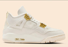 Load image into Gallery viewer, Air Jordan 4 “Gold and White”