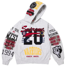 Load image into Gallery viewer, Supreme Warriors Appliqué Zip Up Hooded Sweatshirt
