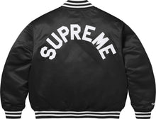 Load image into Gallery viewer, SUPREME®/MITCHELL &amp; NESS SATIN VARSITY JACKET