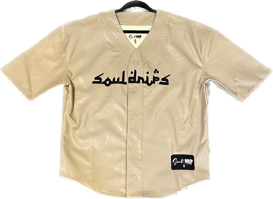 SD Oversized PU ￼Baseball Jersey