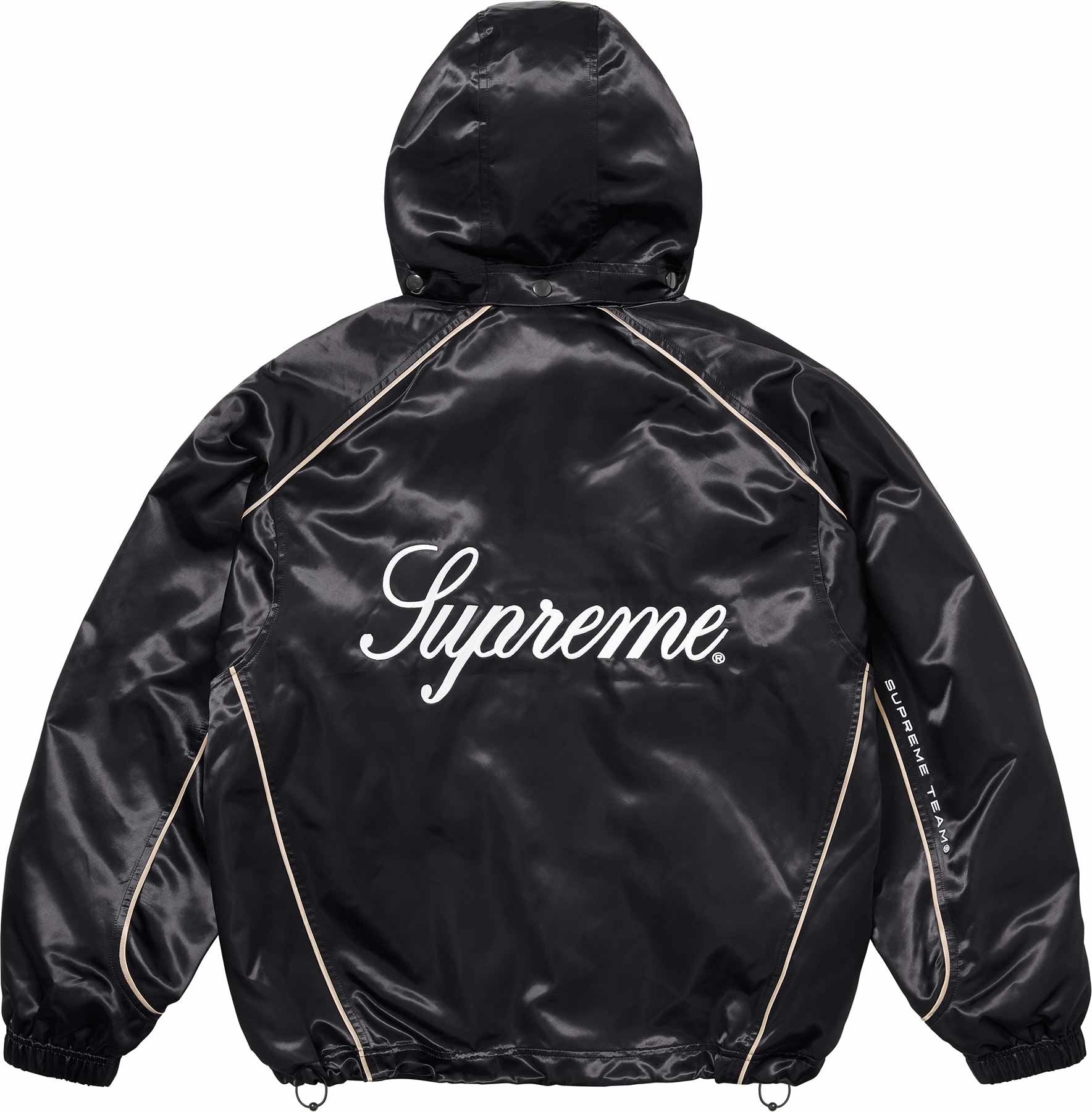 SUPREME SATIN HOODED TRACK JACKET – Soul Drips SUPREME SATIN HOODED TRACK JACKET – Soul Drips