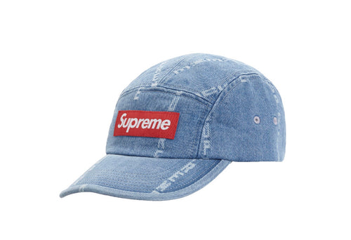 Supreme Logo Jacquard Denim Camp Camp