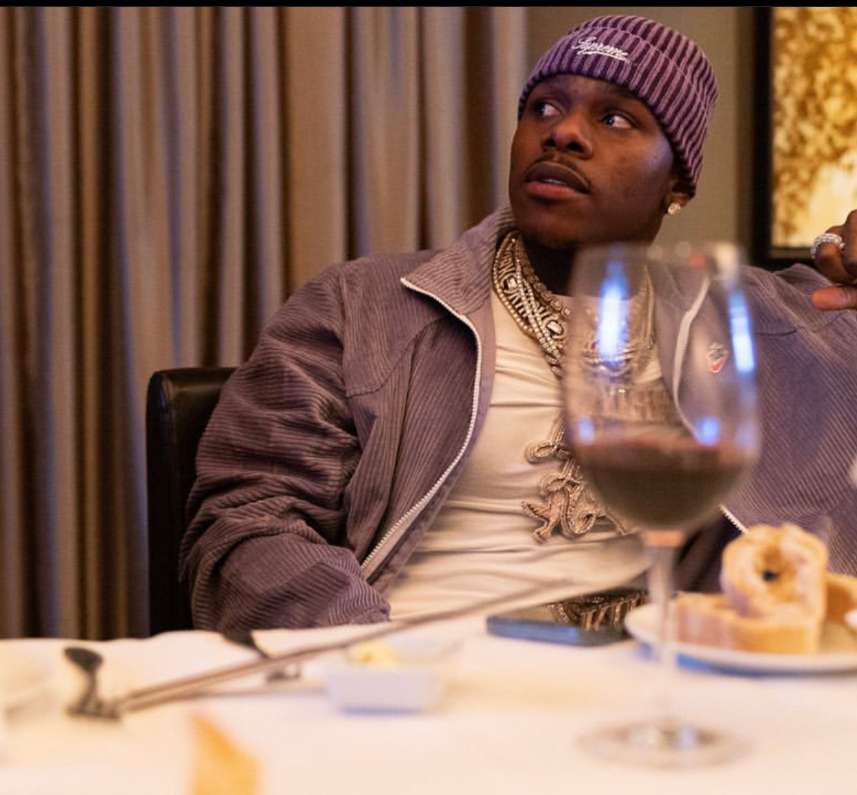 Bleached rib beanie Clearance