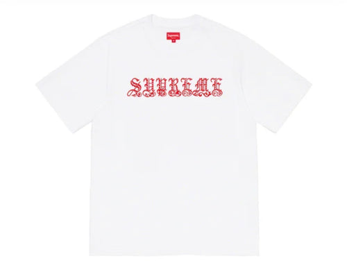 Supreme Old English Rhinestone S/S Top