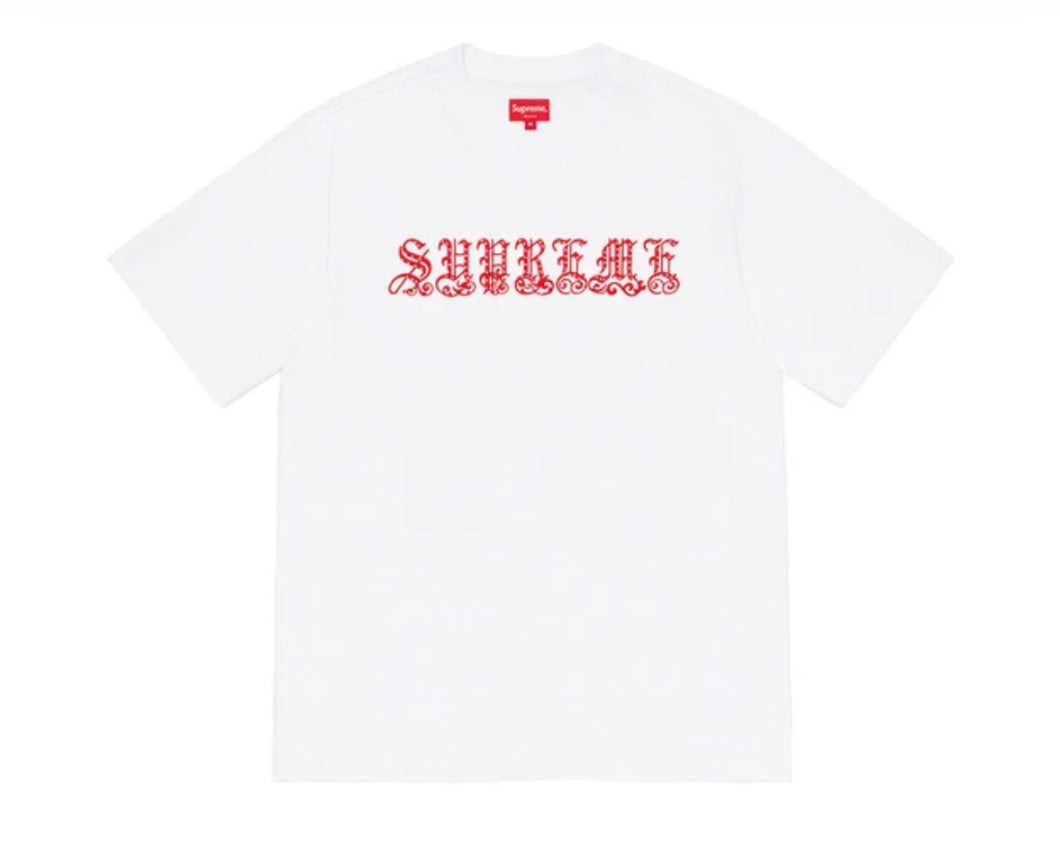 Supreme Old English Rhinestone S/S Top – Soul Drips