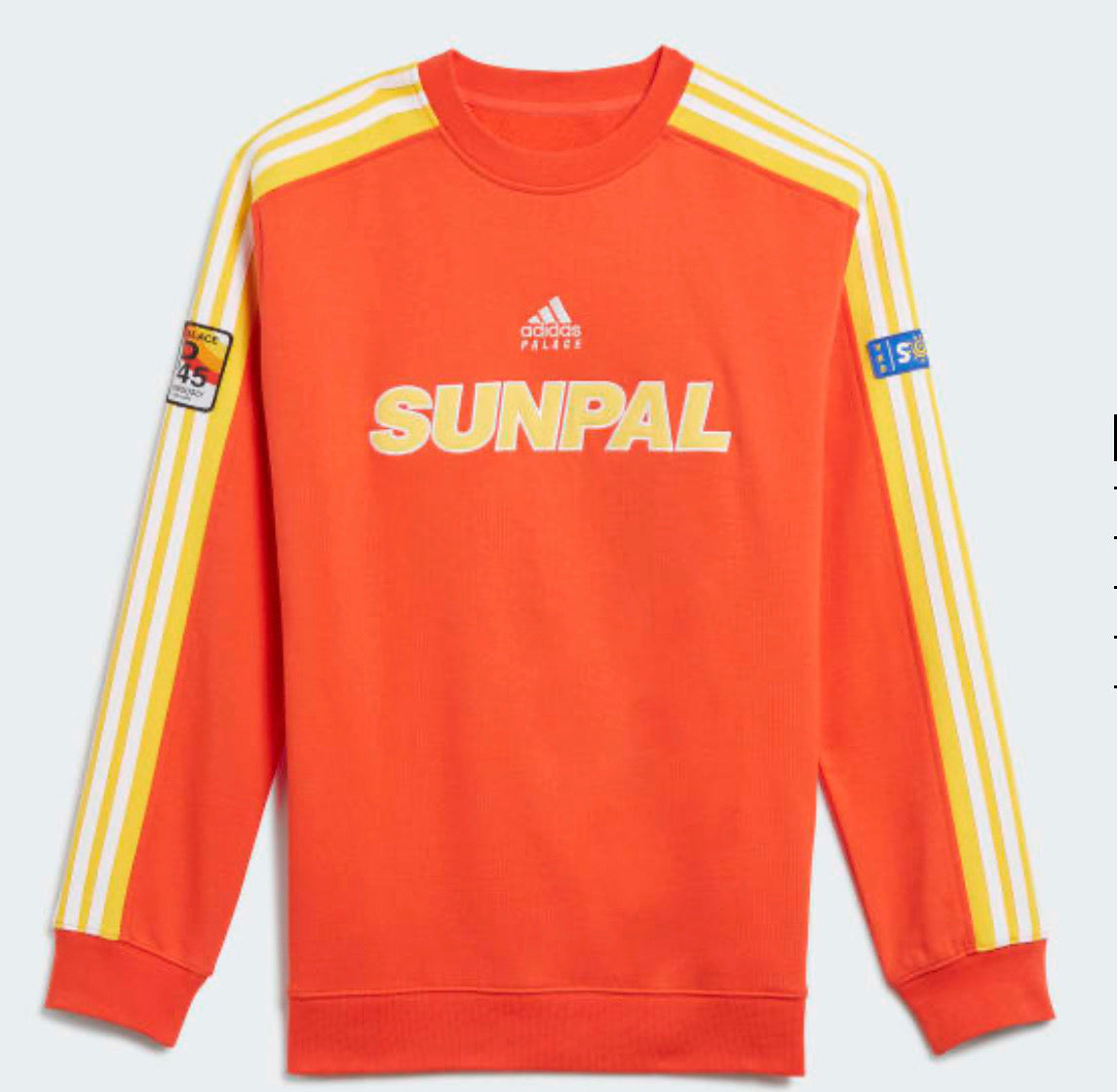 トップス palace skateboards adidas crew sweat S Palace adidas TT Crew Indigo Men's - SS16 - US