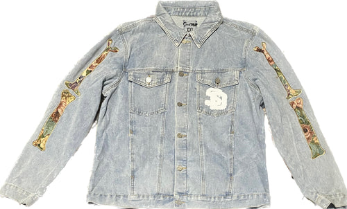 Soul Drips Tapestry Bones Jean Jacket