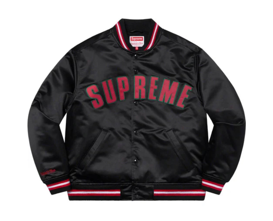 Supreme Mitchell and Ness Satin Varsity Jacket