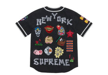 Load image into Gallery viewer, Supreme Denim Patchwork Baseball Jersey